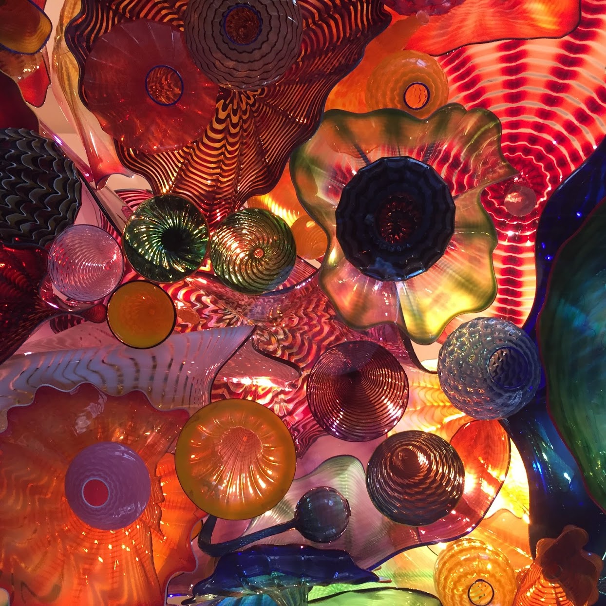 Chihuly glass pieces