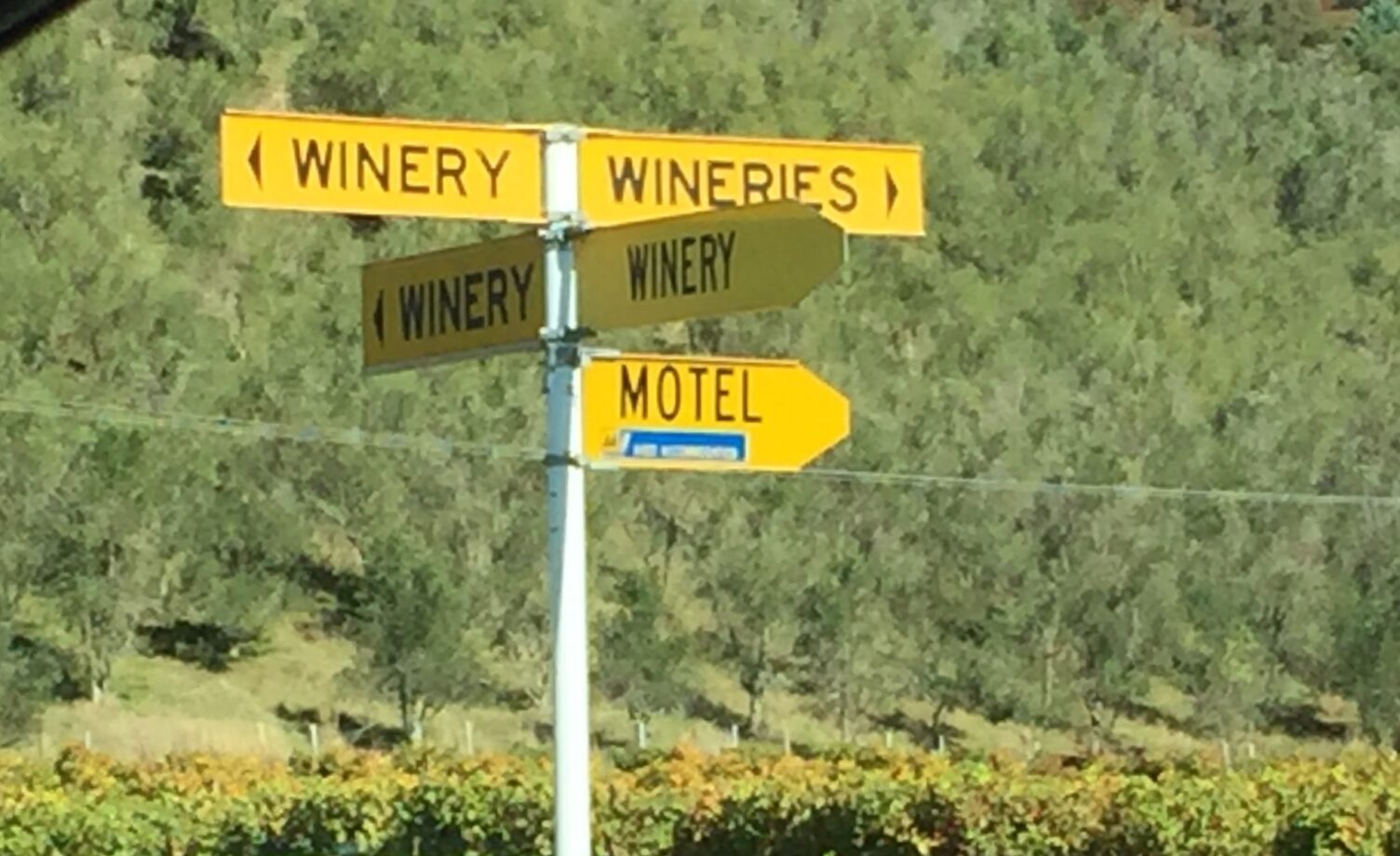 Winery Road Signs
