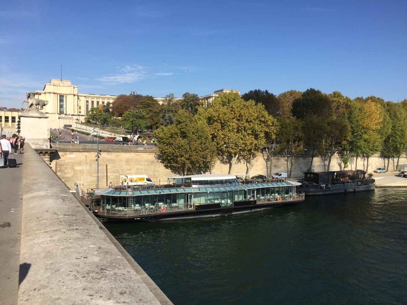 Seine River floating restaurant boat