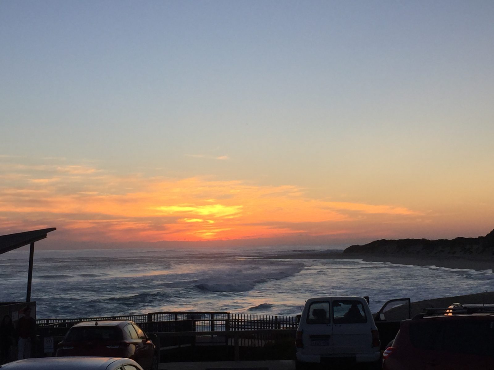 beach at sunset wa