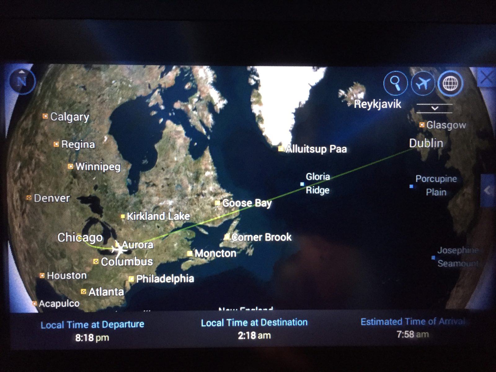 flight map photo