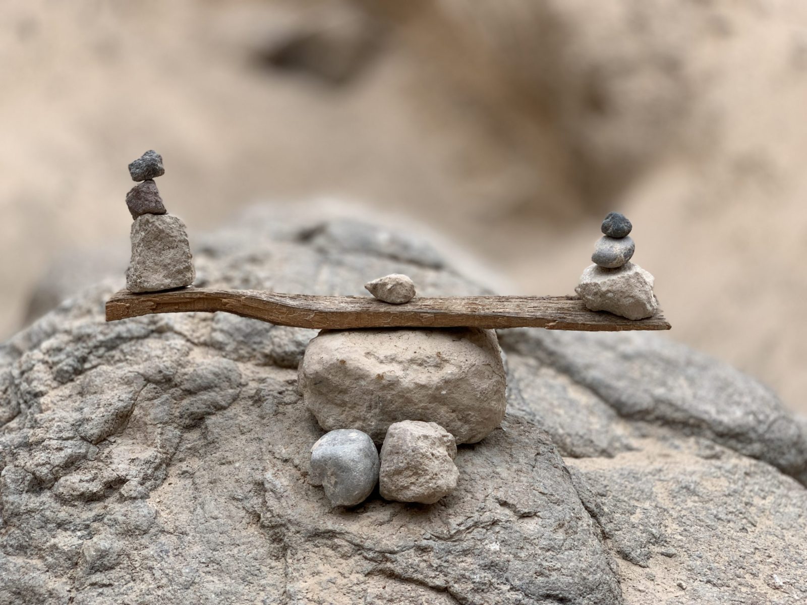 rock stack balanced