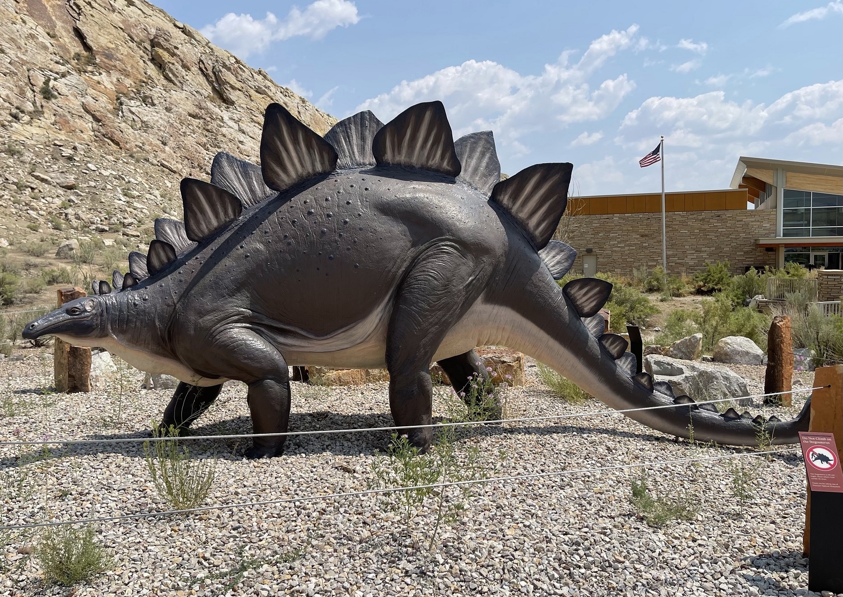 Dinosaur sculpture