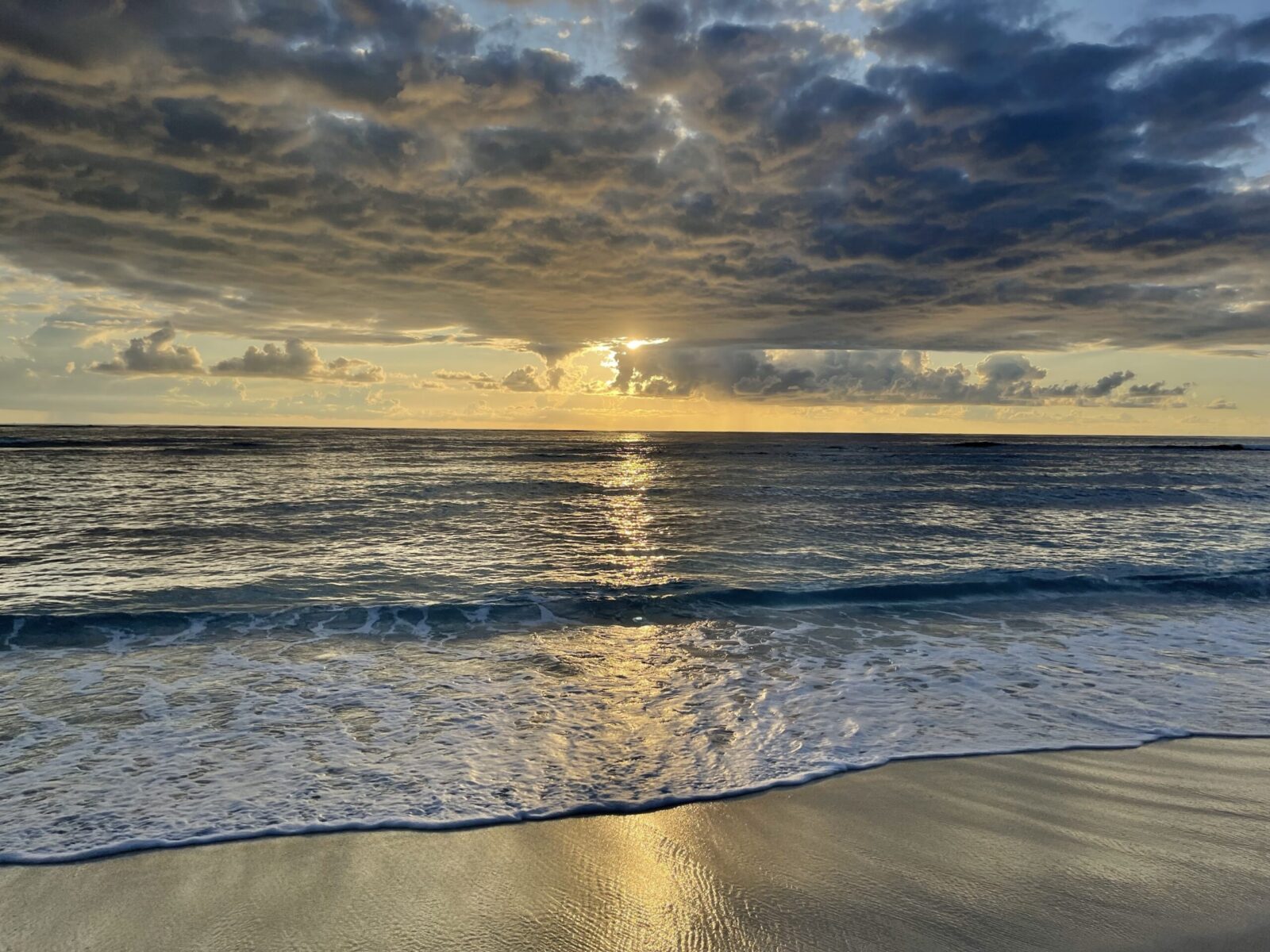 sky and water in Fiji