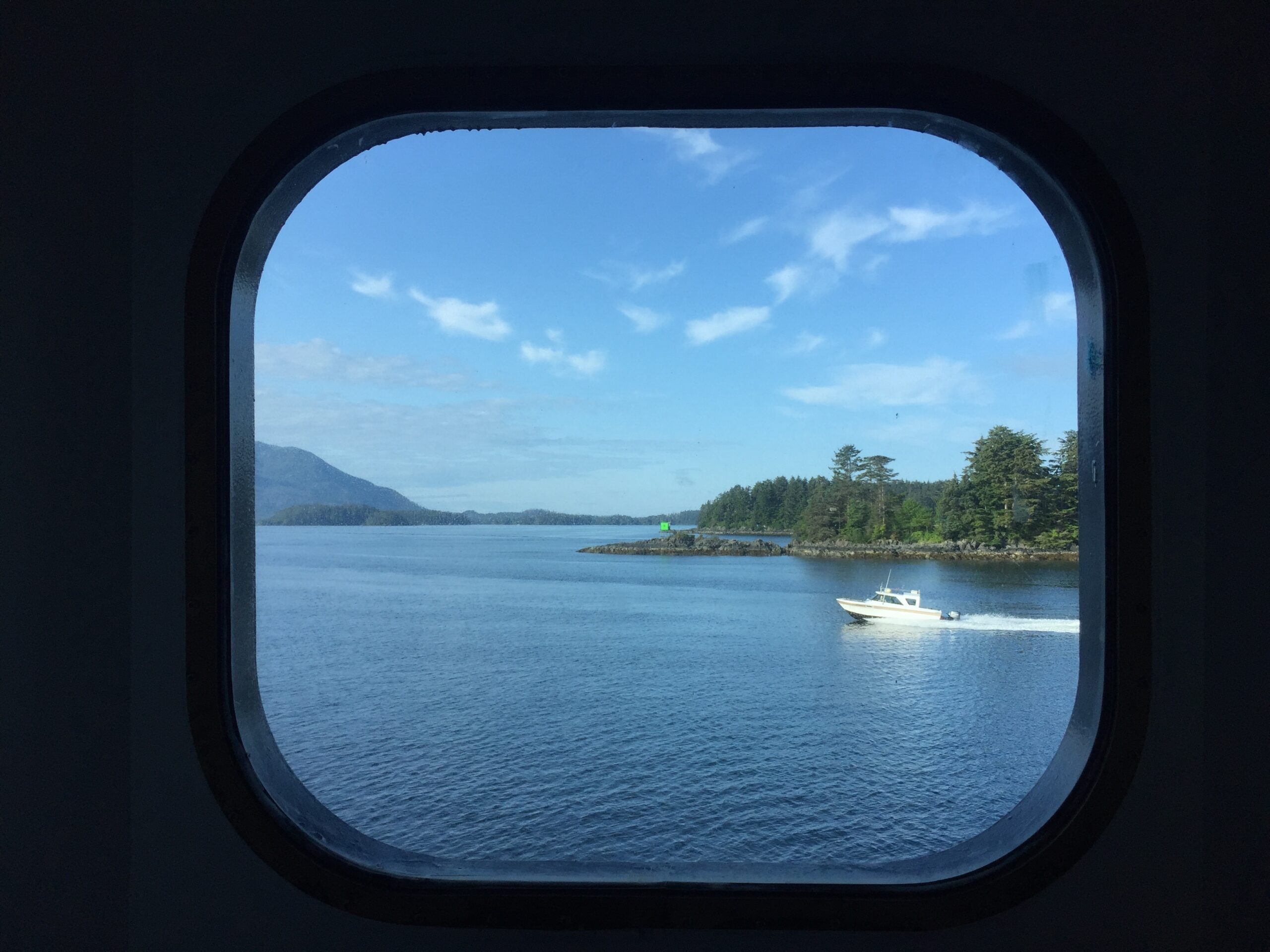 View through a ship window