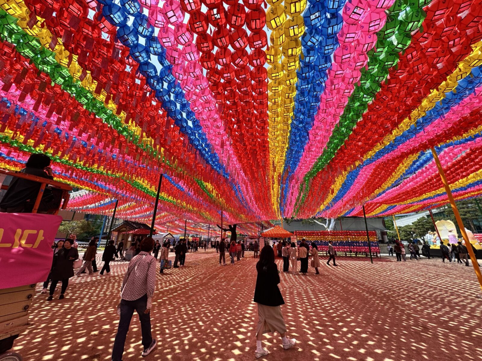 colorful rows of lanterns